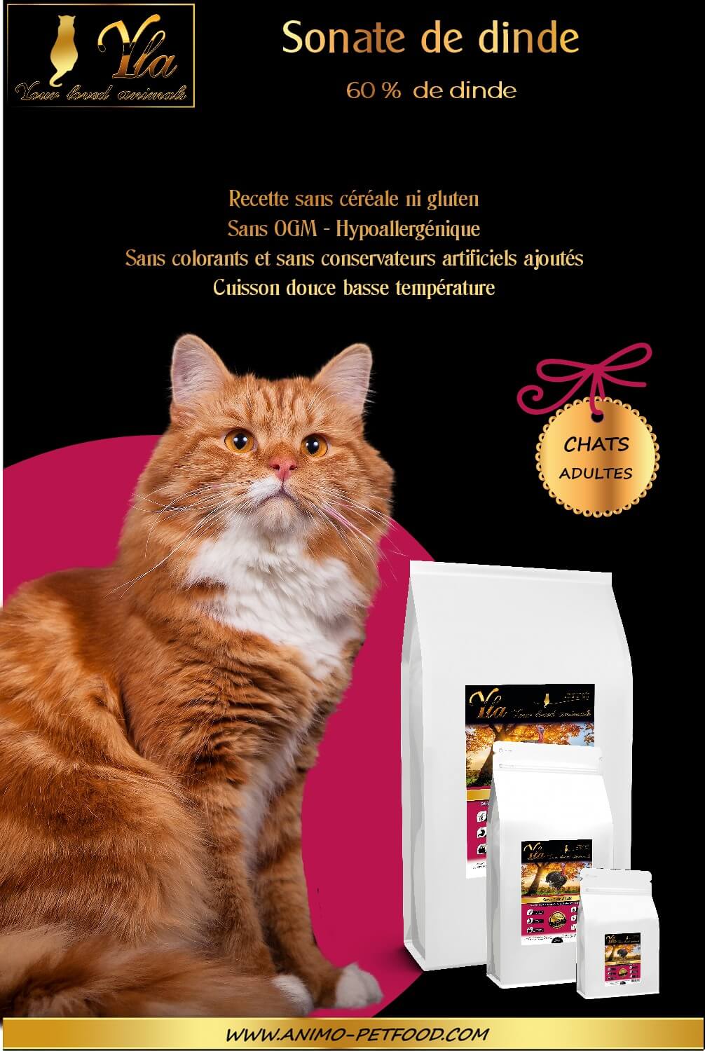 aliment sans céréales pour chat sensible